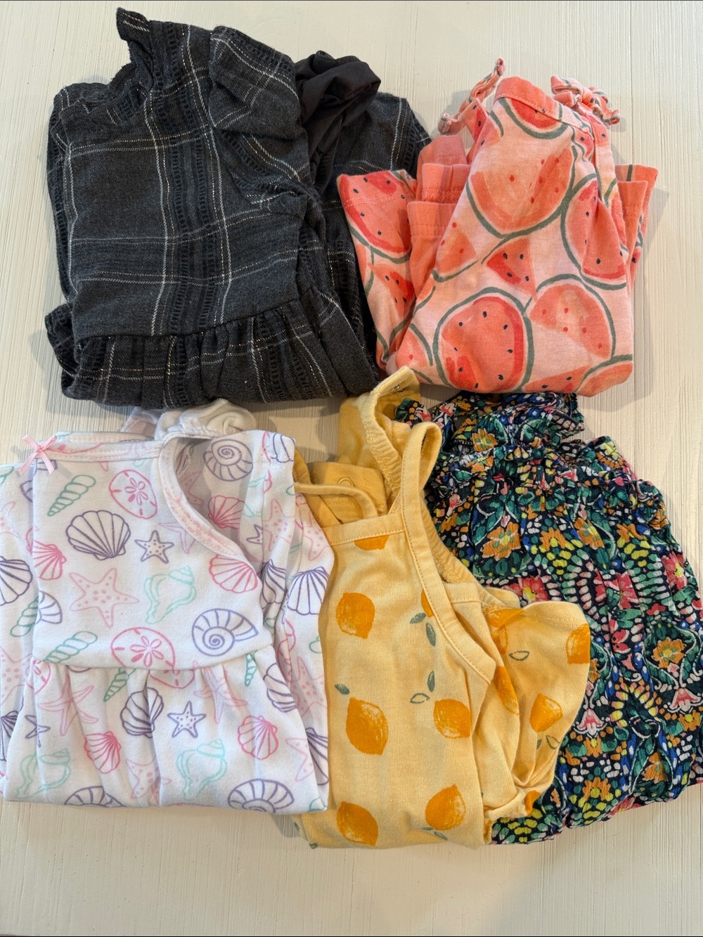 Lot of 5 girls dresses - size 18 months